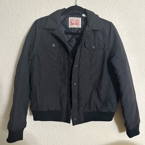 Black Levi’s bomber jacket